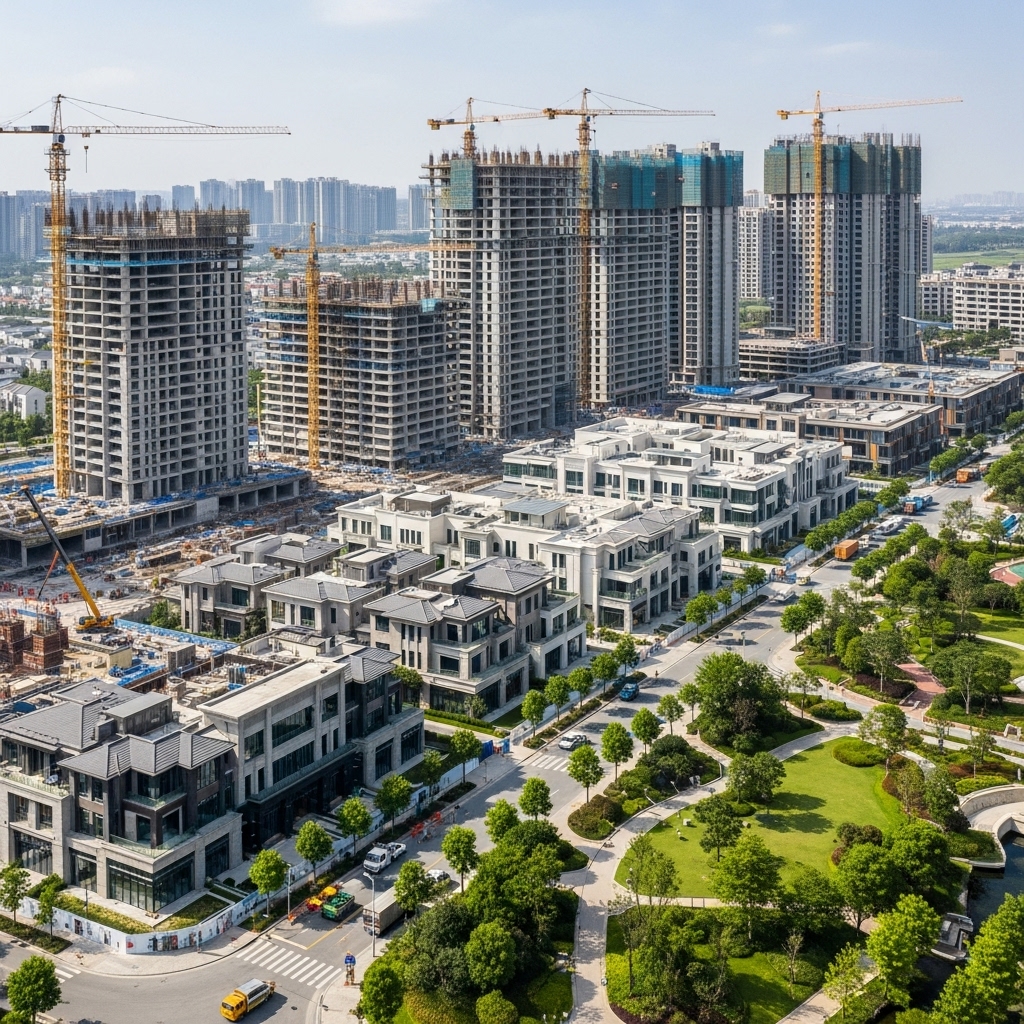 4. Cập nhật tiến độ thi công các phân khu chính tại Ecopark Vinh 2025 4. Cập nhật tiến độ thi công các phân khu chính tại Ecopark Vinh 2025